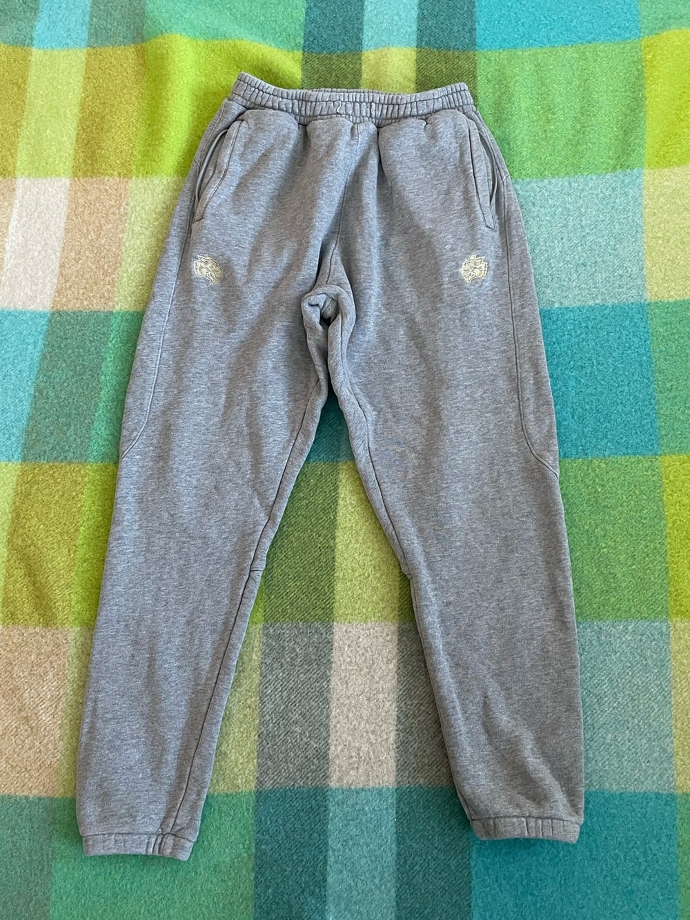 Darc Sport Grey Zipper Pockets Sweatpants Joggers